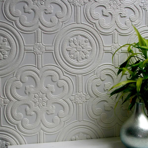 Embossed Paintable Wallpaper Textured Luxury Vinyl Easy Apply Egon